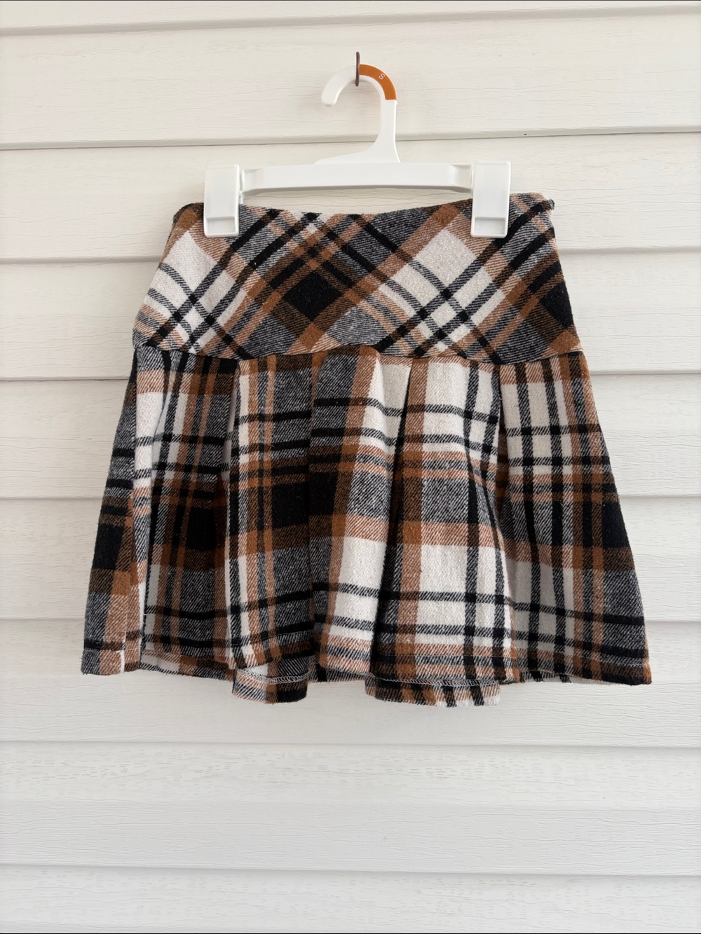 Francesca's Plaid Pleated Side Zip Mini Skirt | XS | Preppy Academia Fall